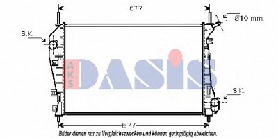AKS DASIS 090072n -  Радиатор, охлаждение двигателя